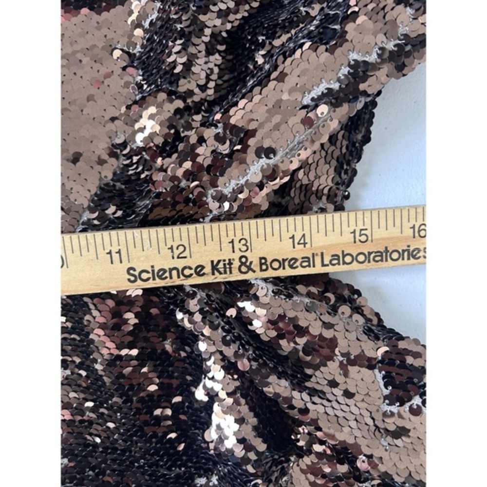 HALSTON Jett Trousers Sequin Java Brown Size 2 New with Tags High Rise Luxury - Picture 10 of 11